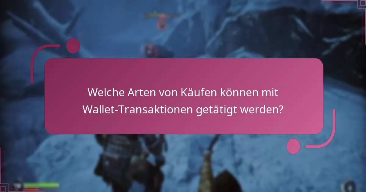Was sind die Kosten, die mit Wallet-Transaktionen verbunden sind?